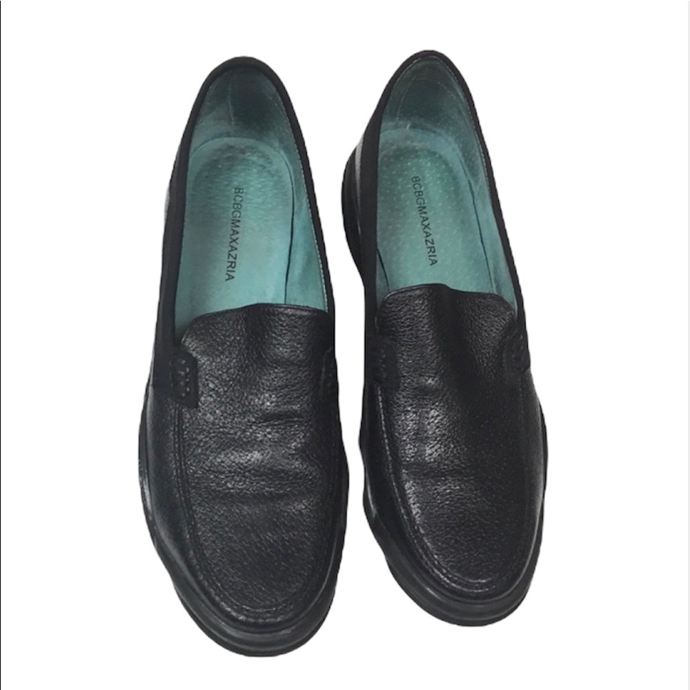 BCBGMaxazria Black Loafers Size 6.5